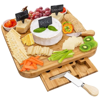 Набор для подачи сыра и закусок, доска и ножи Сырная тарелка