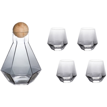 Набор для прохладительных напитков Nordic Style-5, 4 бокала и графин