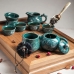 Премиум набор для чайной церемонии Тростниковый журавль, чабань из дуба