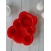 Силиконовая формочка мишка "ВаЛера", цвет красный