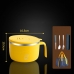 Термос для еды с набором столовых предметов, подставкой и термосумкой, цвет желтый