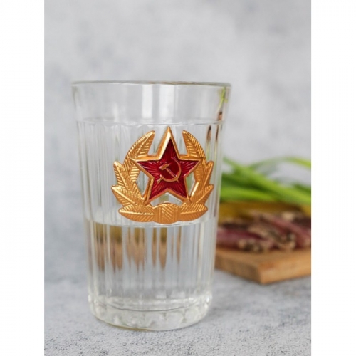 Граненый стакан с символикой СССР