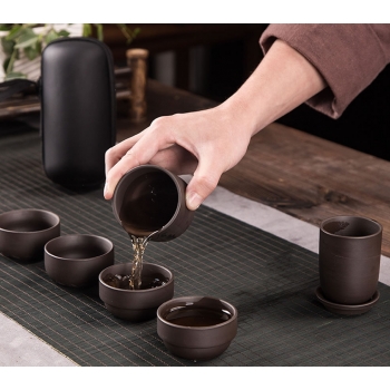 Походный набор для чайной церемонии Malachite Dragon, 8 предметов