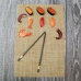 Набор палочек для суши на 10 персон "Dragon rings" с ковриком для приготовления роллов
