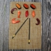 Набор палочек для суши на 10 персон "Black gold" с ковриком для приготовления роллов